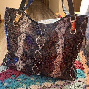 Vince Camuto Emely Faux Snakeskin Purse